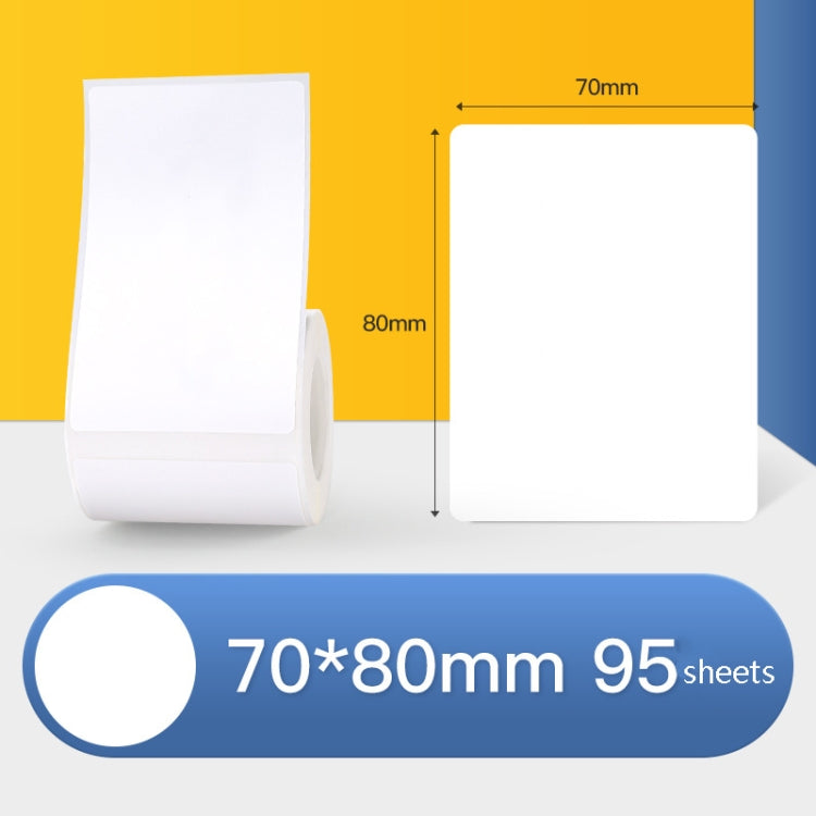 Thermal Label Paper Self-Adhesive Paper Fixed Asset Food Clothing Tag Price Tag for NIIMBOT B11 / B3S, Size: 45x15mm 400 Sheets, 30x20mm 320 Sheets, 30x30mm 230 Sheets, 30x40mm 180 Sheets, 40x20mm 320 Sheets, 40x30mm 230 Sheets, 40x80mm 95 Sheets      ...