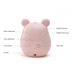 Elf Mouse Alarm Clock Countdown Learning Time Management Student And Child Cartoon Clock, Blue, Pink