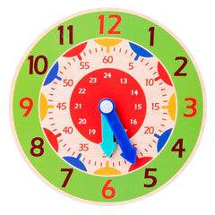 KBX-974 5 PCS Time Cognition Digital Clock Children Early Education Toy, Red, Rose Red, Sky Blue, Royal Blue, Green, Orange