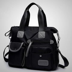 Waterproof Oxford Cloth Handbag Casual Nylon Shoulder Diagonal Bag Female Bag Canvas Bag, Purple, Black, Red, Blue