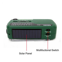 DE13 Hand-Cranked Power Full Band Solar Charging Emergency Outdoor Radio
