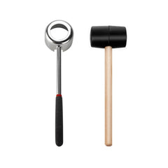 304 Stainless Steel Coconut Opener Tool Coconut Shell Shaving Tool Set, 3 in 1 Coconut Opener, 2 in 1 Coconut Opener