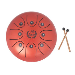 MEIBEITE 5.5-Inch C-Tune Sanskrit Drum Steel Tongue Empty  Worry-Free Drum, MEIBEITE White, MEIBEITE Red, MEIBEITE Black, MEIBEITE Golden, MEIBEITE Purple, MEIBEITE Blue, MEIBEITE Green
