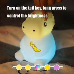 JX-YD-08 Silicone Calf Cow Night Light LED Colorful Dimming Pat Sleeping Bedside Lamp, JX-YD-08 Calf Cow