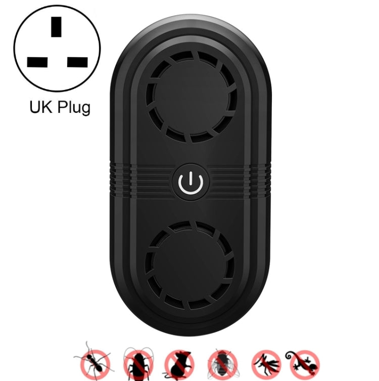 BG307 Ultrasonic Mole Repellent Mosquito Repellent Household Indoor Double Horn Electronic Insect Repellent, EU Plug 220V, UK Plug 220V