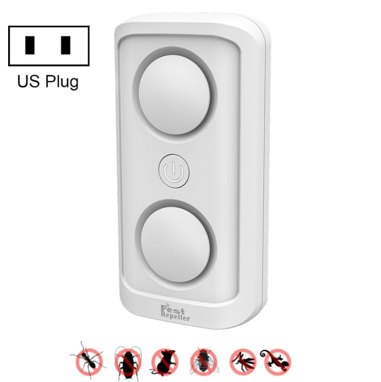 BG302 Dual-Speaker Intelligent Frequency Conversion Mosquito Repellent Ultrasonic Insect Repellent, US Plug 110V, EU Plug 220V