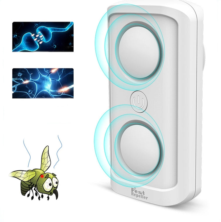 BG302 Dual-Speaker Intelligent Frequency Conversion Mosquito Repellent Ultrasonic Insect Repellent, US Plug 110V, EU Plug 220V