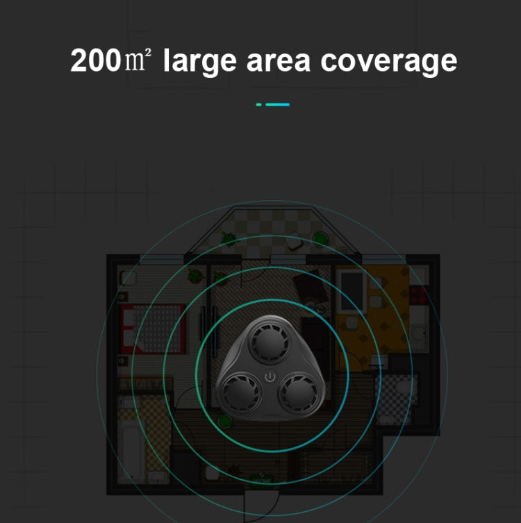 BG310 3-Horn Ultrasonic Automatic Frequency Conversion Mouse Repeller/Insect Repellent/Mosquito Repellent, EU Plug 220V, UK Plug 220V