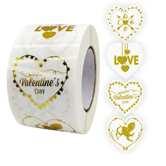 Transparent Hot Stamping Heart-shaped Sticker Thank You Gift Decoration Sticker, Thank You Gift Sticker
