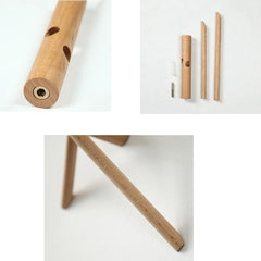 Solid Wood Hanger Wall Decoration Coat Hook, Beech Hook, Black Walnut Hook