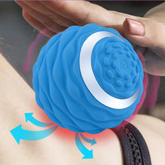 Yoga Silicone Fascia Ball Deep Muscle Relaxation Foot Massage Ball, Blue, Black, Rose Red