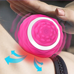 Yoga Silicone Fascia Ball Deep Muscle Relaxation Foot Massage Ball, Blue, Black, Rose Red