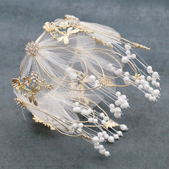 Fairy Dragonfly Fairy Cake Decoration Bridal Crown Baking Birthday Ornaments, Crown Cake Decoration