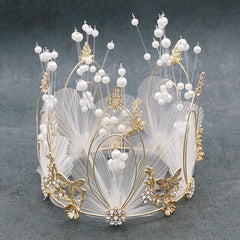 Fairy Dragonfly Fairy Cake Decoration Bridal Crown Baking Birthday Ornaments, Crown Cake Decoration