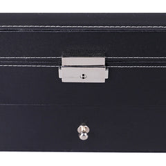PU Leather Double-Layer Glasses Case Sunglasses Storage Display Box, Size: 33.5x19.5x15.5 cm