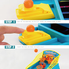 Mini Desktop Basketball Game Stand Finger Ejection Shooting Machine Children Parent-Child Interactive Toys, Mini Desktop Basketball
