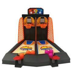 2 PCS Double Battle Basketball Toys Children Finger Catapult Basketball Court Desktop Shooting Parent-Child Game, 2 PCS Double Battle Basketball