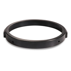 5.75 Inch Round Retro Headlight Ring Motorcycle Headlight Modification Parts, Black, Silver
