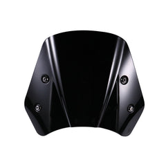 5-7 Inch Retro Motorcycle Windshield Universal Modified Windshield, Black, Smoky, Transparent