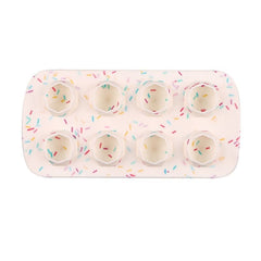 2 PCS Creative Silicone Ice Tray Mold 8 Continuous Mould Home-Made DIY Ice Tray Box, Style:, Fruit  (Blue), Fruit  (Vermillion), Round  (Red), Round  (Blue), Brick  (Blue), Brick (Gray), Five-star  (Blue), Ice Cream (Blue), Lemon  (Green)              ...