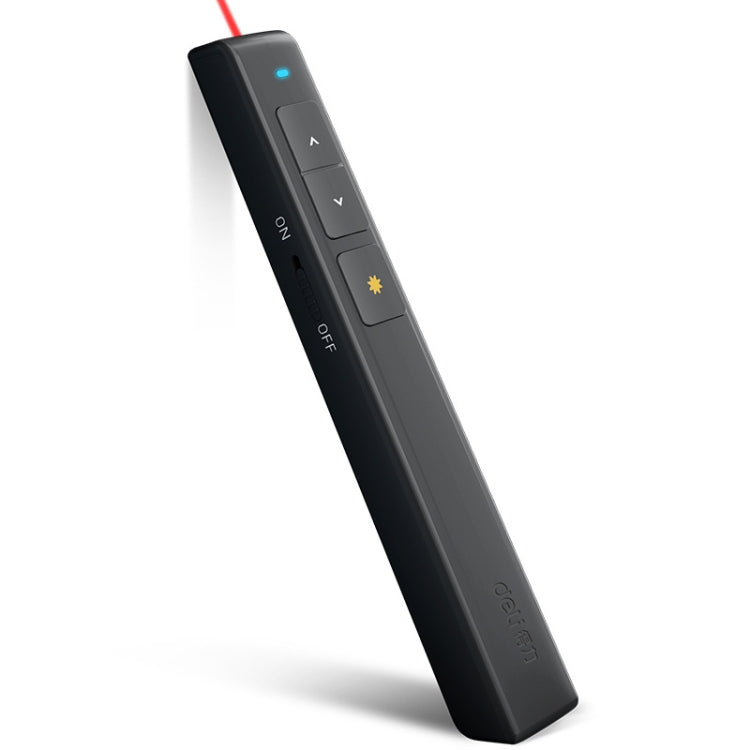 Deli 2.4GHz Laser Page Turning Pen Rechargeable Speech Projector Pen, 2802PL (White), 2802PL (Black), 2802L (White), 2802L (Black)