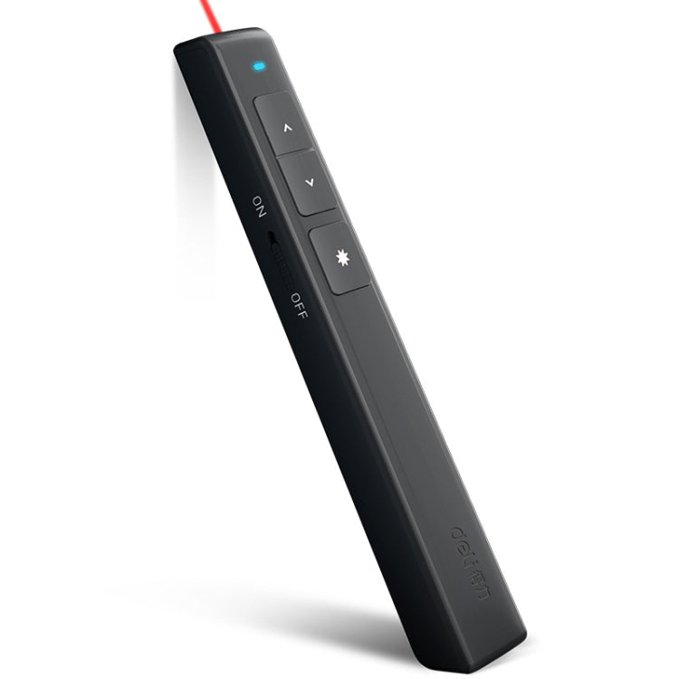 Deli 2.4GHz Laser Page Turning Pen Rechargeable Speech Projector Pen, 2802PL (White), 2802PL (Black), 2802L (White), 2802L (Black)