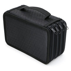 Solid Color Square Four-Layer Pencil Case Sketch Colorful Pencil Case With 72 Holes, Four-Layer