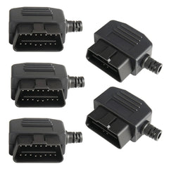 5 PCS 16PIN Car Male Connector OBD2 Connector Plug + Shell + Line Card + Screw OBD Plug J1962M, OBD Plug