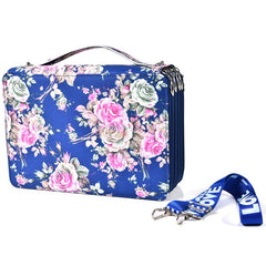 252 Holes Art Sketching Brush Colorful Lead Storage Large Capacity Portable Pencil Case, Blue, Pink, Green, Beige