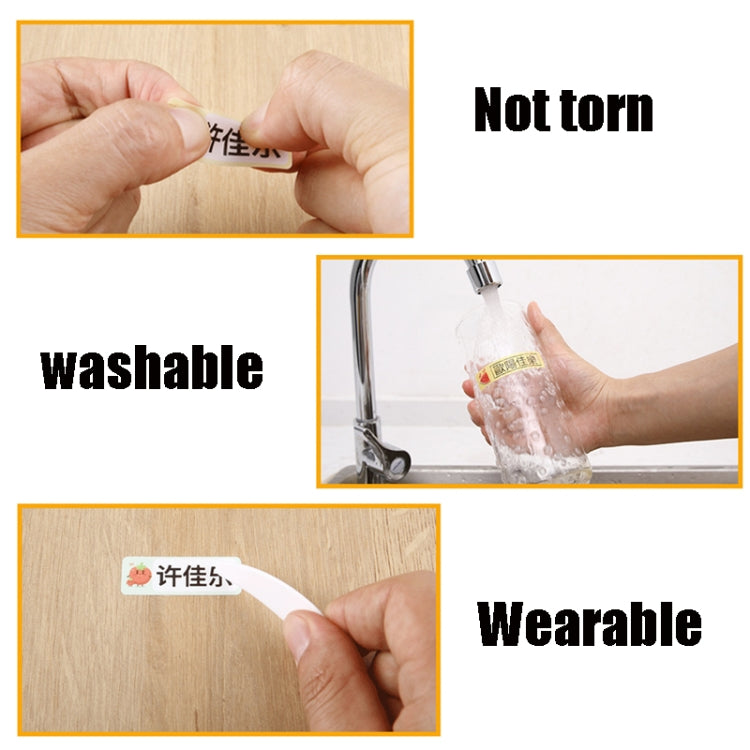 Thermal Label Paper Cosmetic Sticker Bottled Name Sticker For NIIMBOT D11 Printer, Transparent Sticker, Love, Cute Paradise, Birds and Flowers