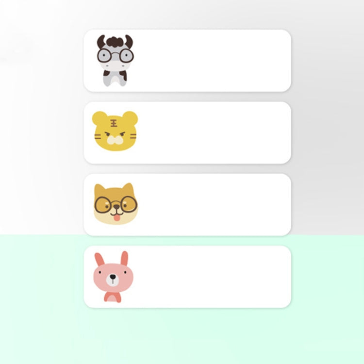 Thermal Label Paper Cosmetic Sticker Bottled Name Sticker For NIIMBOT D11 Printer, Transparent Sticker, Love, Cute Paradise, Birds and Flowers