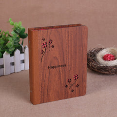 6-Inch 32 Sheets Wooden DIY Photo Album Creative Gift, 1314, Grow Up, Happiness, Baby Love, Love For You, The Story Of Time, Forever, Photo Album, I love You, I Am On My Way, Fawn, Pickup Light Stream Shadow