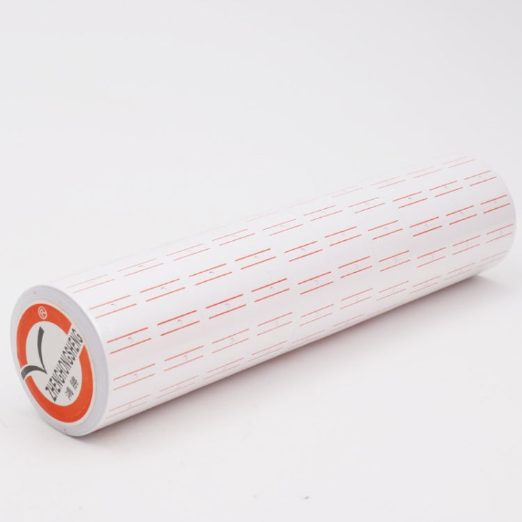A400 3 PCS Color Coding Paper Supermarket Price Label Paper, Double Red line, Red, Yellow, Green, Pink, Pure White