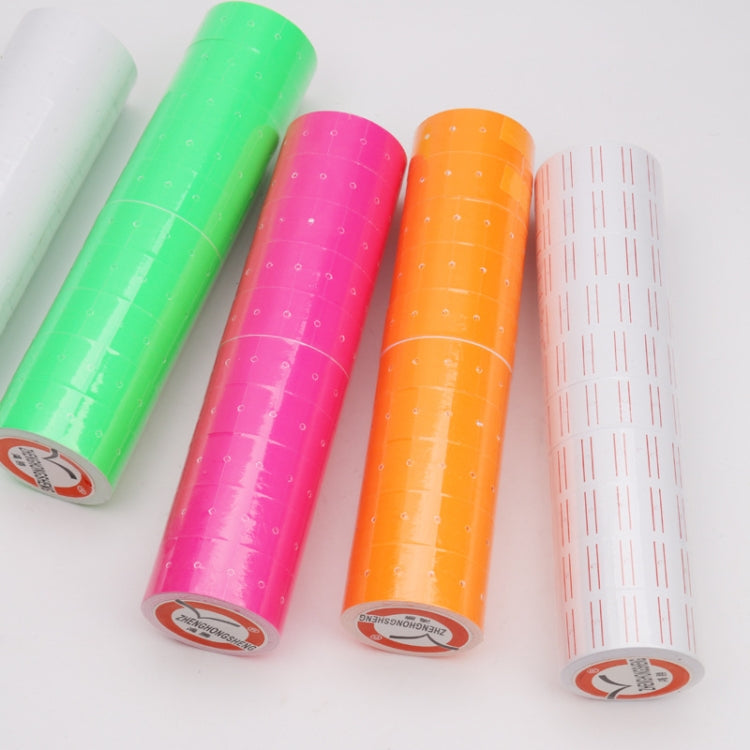 A400 3 PCS Color Coding Paper Supermarket Price Label Paper, Double Red line, Red, Yellow, Green, Pink, Pure White