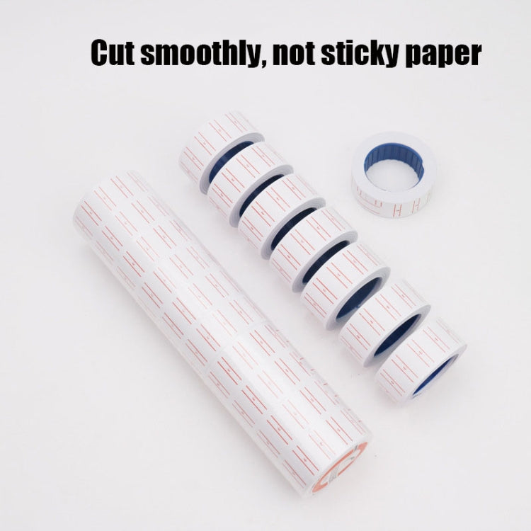 A400 3 PCS Color Coding Paper Supermarket Price Label Paper, Double Red line, Red, Yellow, Green, Pink, Pure White