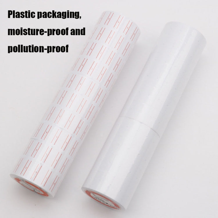 A400 3 PCS Color Coding Paper Supermarket Price Label Paper, Double Red line, Red, Yellow, Green, Pink, Pure White