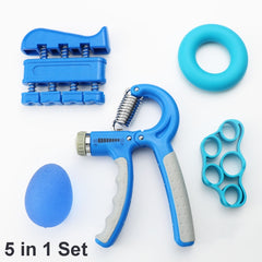 5 In 1 Counting Grip Device Fitness Adjustment Grip Device  Finger Trainer Set, 5 in 1