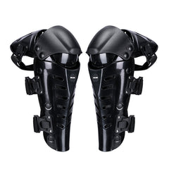 SULAITE Motorcycle Outdoor Riding Anti-Fall Protective Gear Knee Pads, Black, Black Red