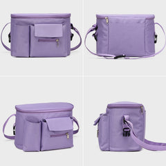 Multifunctional Stroller Hanging Bag Stroller Baby Bottle Water Bottle Bag Storage bag, Purple, Light Grey, Green
