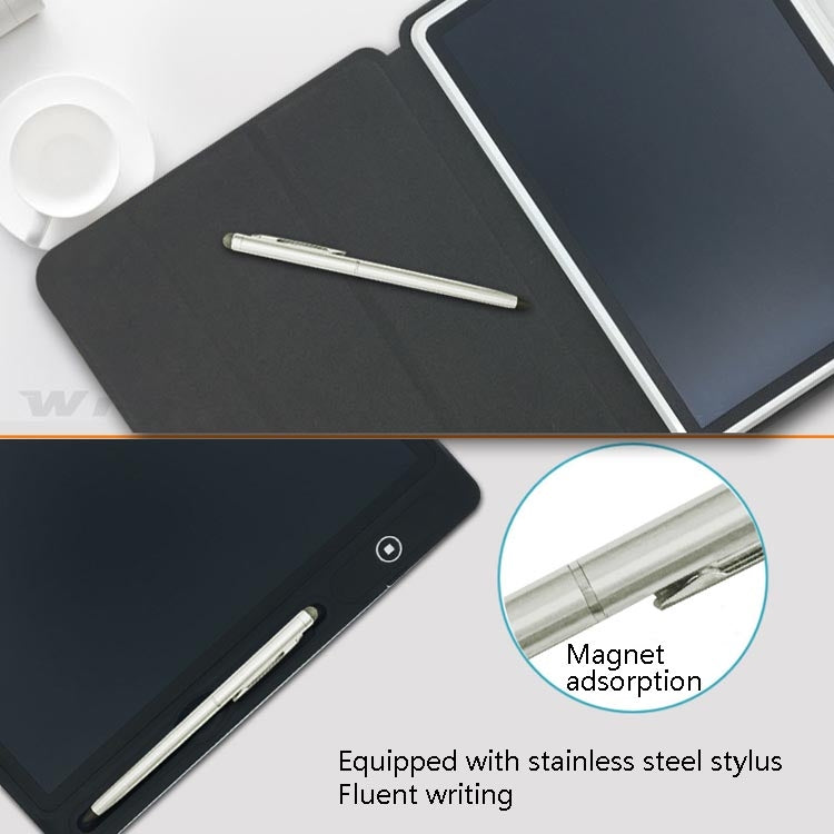 10.1 Inch LCD Handwriting Board Light Energy Electronic Drawing Board Hand-Painted Board Smart Small Blackboard Writing Board, Black  With Leather Case), Rose Red With Leather Case