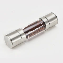 2 in 1 Stainless Steel Manual Pepper Mill Double-Head Pepper Mill, Pepper Mill