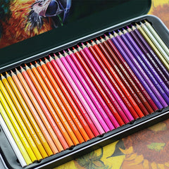 72-Color Tin Box Oily Drawing Color Pencils, 72-Color Pencils