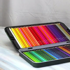 72-Color Tin Box Oily Drawing Color Pencils, 72-Color Pencils