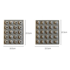 Silicone Cake Mold 25 Grid Fudge Hard Candy Silicone Biscuit Mold, Fruit, Donuts