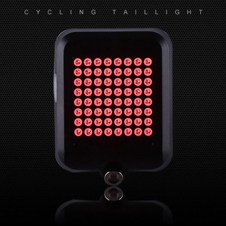 Intelligent Steering Brake Tail Light USB Rechargeable Bicycle Light Cycling Warning Safety Light, Intelligent Steering Brake Tail Light
