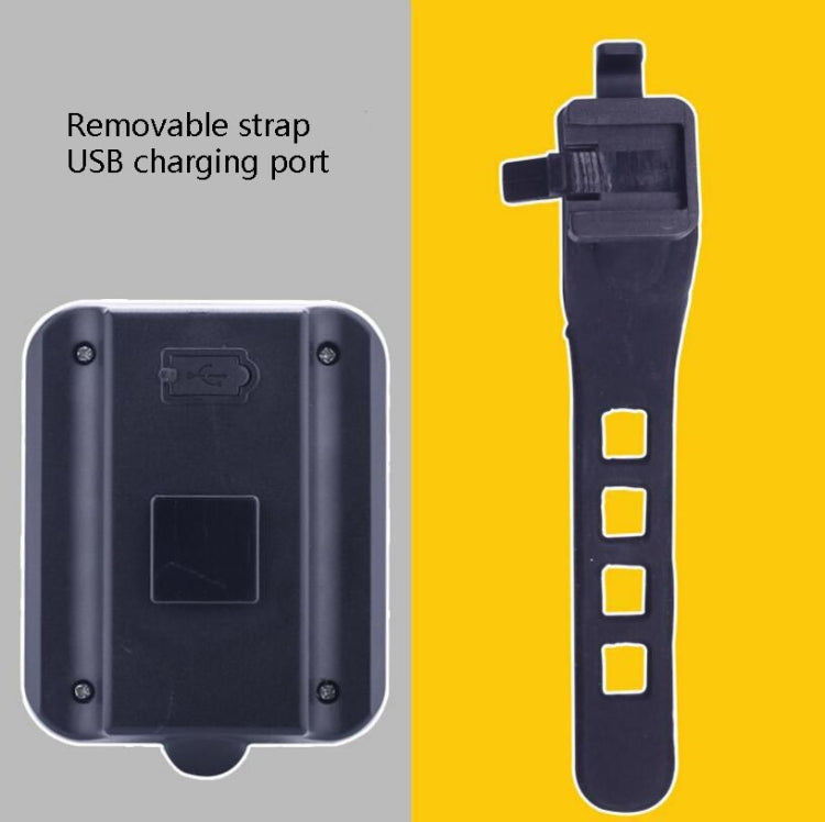 Intelligent Steering Brake Tail Light USB Rechargeable Bicycle Light Cycling Warning Safety Light, Intelligent Steering Brake Tail Light