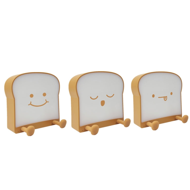 F-L-01 Toast Bread Night Light With Mobile Phone Holder Children Bedroom Timing Sleep Light, F-L-01 Toast Bread Gluttonous, F-L-01 Toast Bread Snooze, F-L-01 Toast Bread Playful