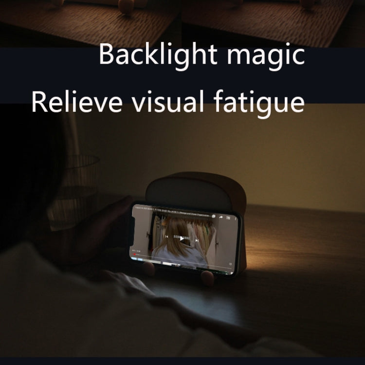 F-L-01 Toast Bread Night Light With Mobile Phone Holder Children Bedroom Timing Sleep Light, F-L-01 Toast Bread Gluttonous, F-L-01 Toast Bread Snooze, F-L-01 Toast Bread Playful