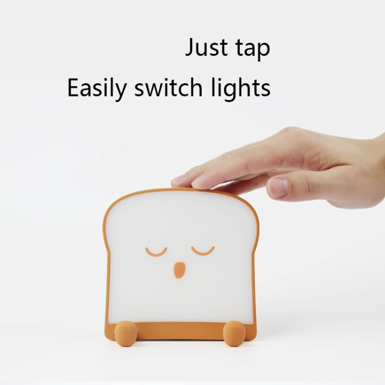 F-L-01 Toast Bread Night Light With Mobile Phone Holder Children Bedroom Timing Sleep Light, F-L-01 Toast Bread Gluttonous, F-L-01 Toast Bread Snooze, F-L-01 Toast Bread Playful
