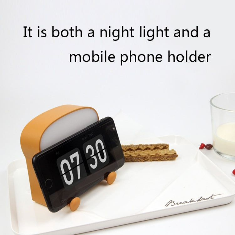F-L-01 Toast Bread Night Light With Mobile Phone Holder Children Bedroom Timing Sleep Light, F-L-01 Toast Bread Gluttonous, F-L-01 Toast Bread Snooze, F-L-01 Toast Bread Playful